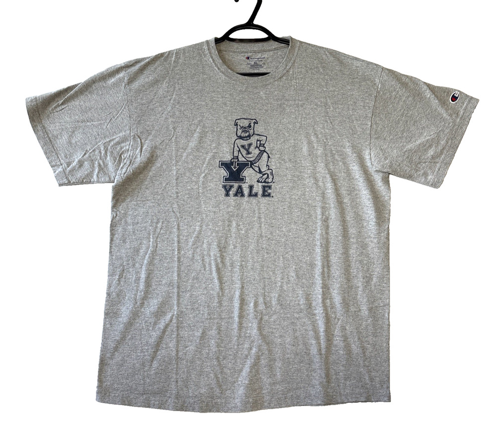 Champion Yale University Bulldogs Graphic Short Sleeve T-Shirt Size XL Gray - Picture 1 of 10
